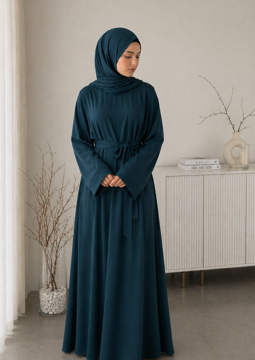 Abaya mit Gürtel